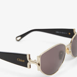 Marcie black and gold sunglasses