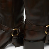 Dakota dark brown leather boots