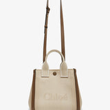Carry small beige tote bag