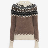 Faire isle wool knit sweater