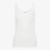 Logo cotton jersey tank top