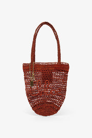 Summer banana small red tote bag