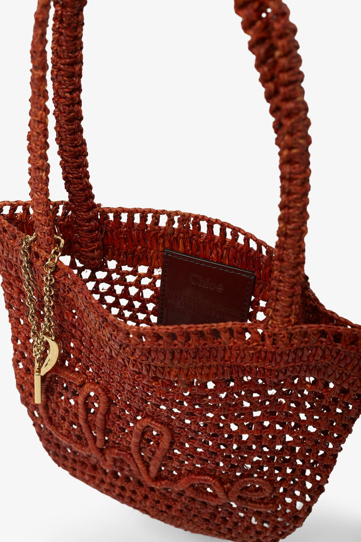 Summer banana small red tote bag
