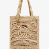 Summer banana beige tote bag