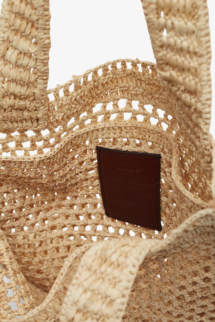 Summer banana beige tote bag
