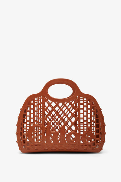 Chloe cage brown jelly bag