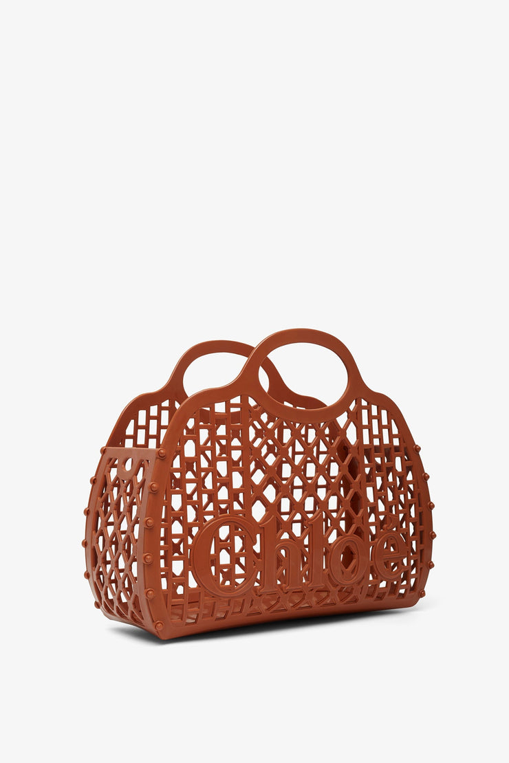 Chloe cage brown jelly bag