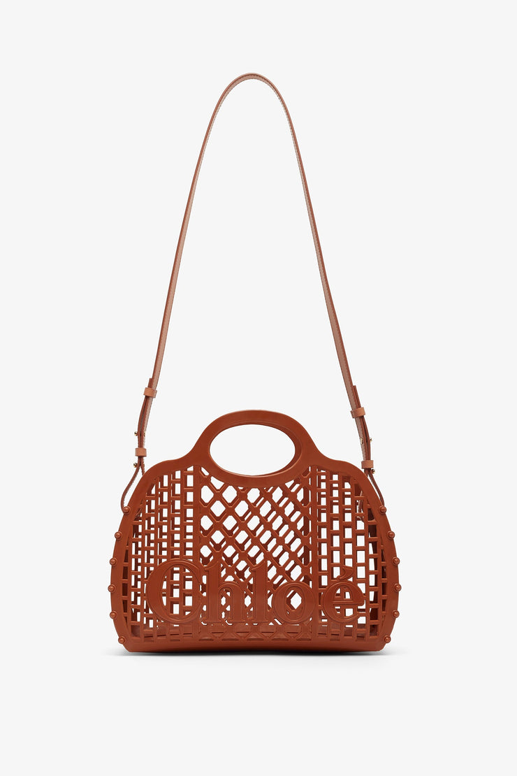 Chloe cage brown jelly bag