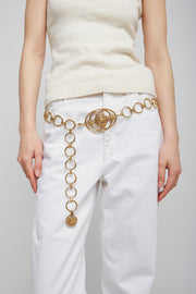 Vintage jewel gold belt