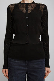 Black knitted top