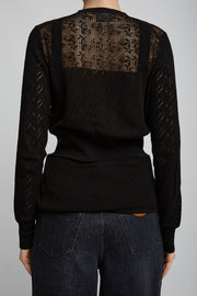 Black knitted top