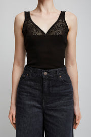 Black knitted top