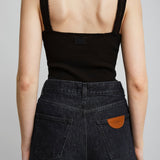 Black knitted top