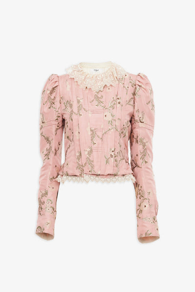 Fitted pink jacket