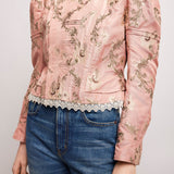 Fitted pink jacket