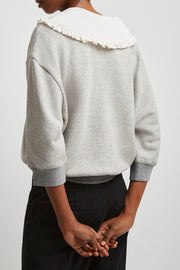Collared V-neck jumper