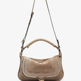 Marcie small light beige shoulder bag