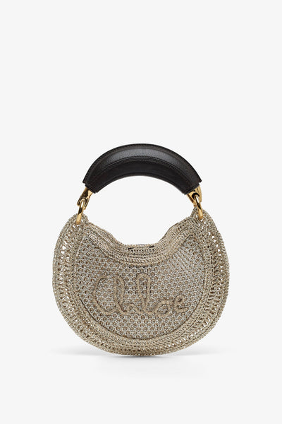 Summer Banana mini silver bag