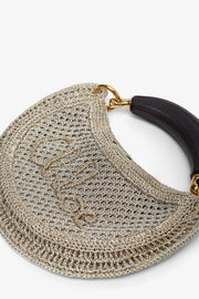 Summer Banana mini silver bag