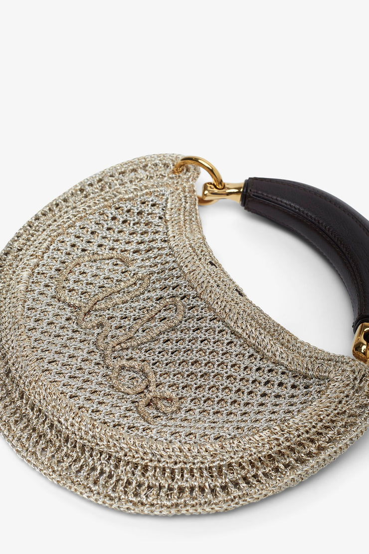 Summer Banana mini silver bag