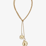 Vintage gold charms necklace