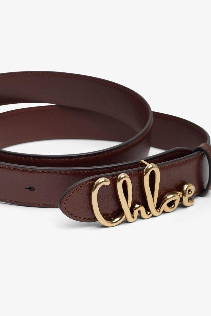 Chloe Iconic brown leather belt