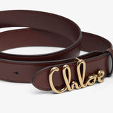 Chloe Iconic brown leather belt