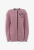 Misty mauve knitted cardigan
