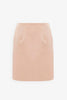 Rose dust satin skirt