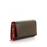 Paloma black spikes clutch