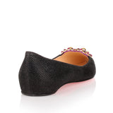 Coramia Flat black glitter ballerina