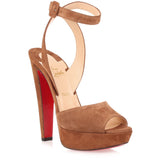 Louloudancing 140 tan suede sandal
