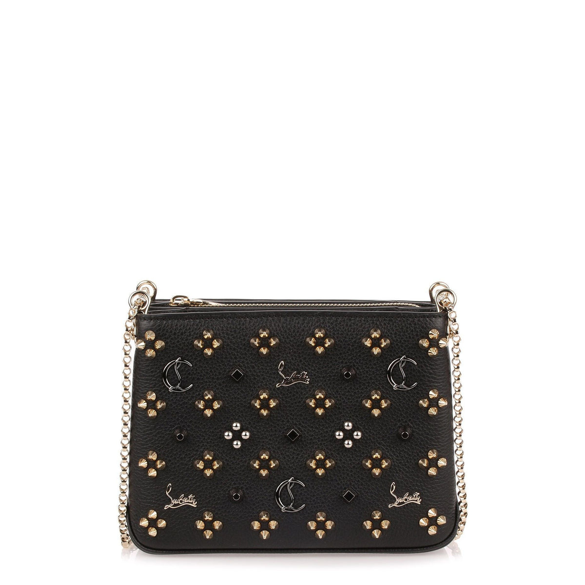 Triloubi small logo studded bag