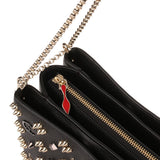 Triloubi small black logo studded bag