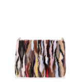 Triloubi large multi coloured fur bag