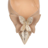 Maripopump 100 beige leather pump