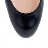 Simple pump 85 black leather