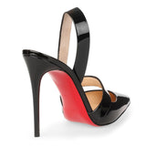 Actina 100 black patent leather pumps