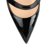 Actina 100 black patent leather pumps