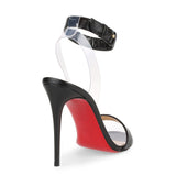 Jonatina 100 black leather sandal