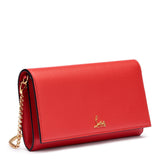 Boudoir red leather chain wallet