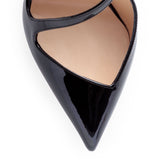 Jumping 100 patent black sandals