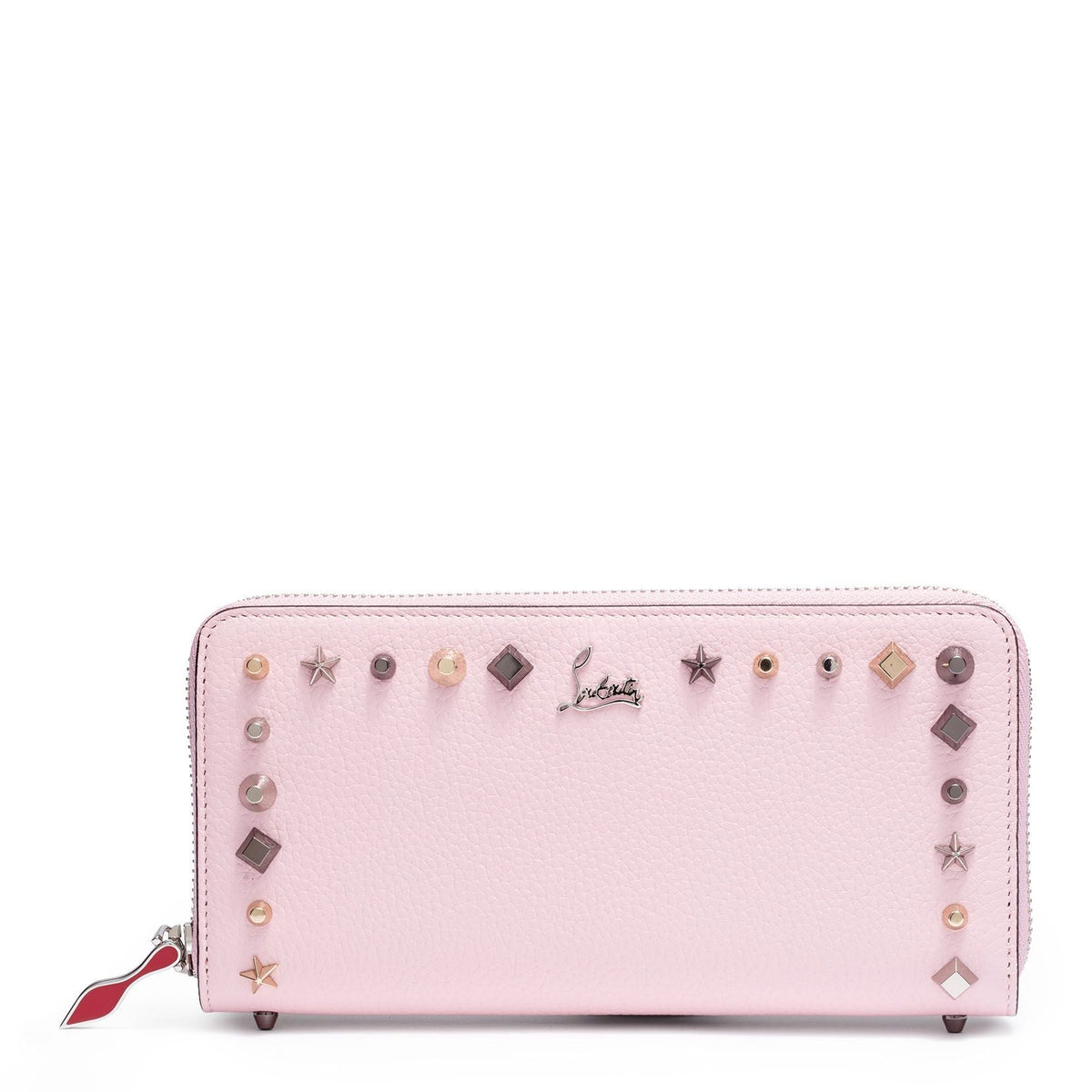 Panettone leather spike wallet