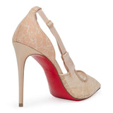 Hot Jeanbi 100 beige lace pumps