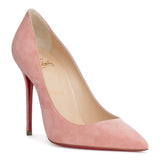 Decollete 100 dusty pink suede pumps