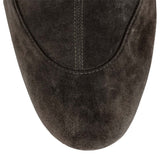 Gena 85 khaki stretch suede boots