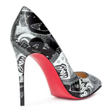 Pigalle Follies 100 Nicograf black patent leather pumps