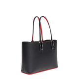 Cabata small black leather tote