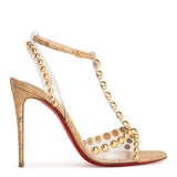 Faridaravie 100 pvc gold sandals