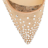 Follies Strass 100 silver pumps